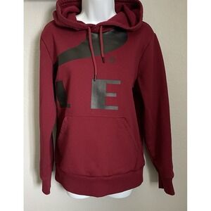 Oakley Hoodie Pullover Big Logo Graphic Burgundy Mens Size Medium Dark Wash